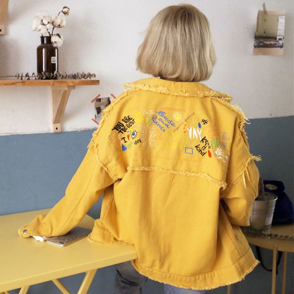 embroidered denim boyfriend jacket female autumn korean versione new loose and long sleeve shirt harajuku bf, Black;brown
embroidered denim boyfriend jacket female autumn korean versione new loose and long sleeve shirt harajuku bf, Black;brown