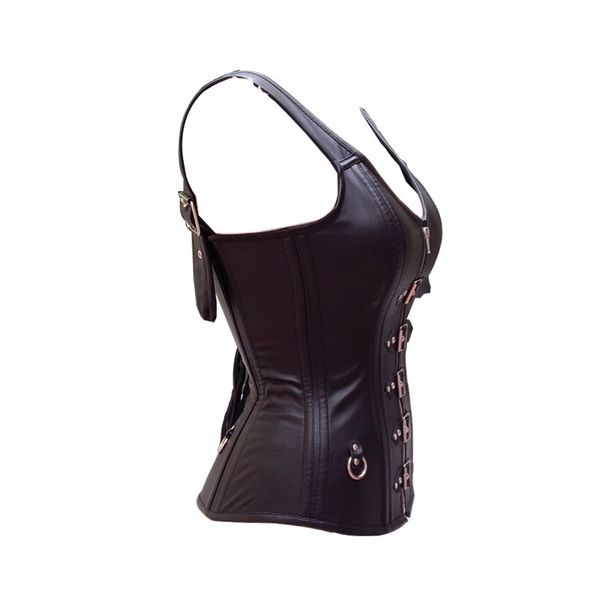 slimming body waist size s-xxl black color black halter faux leather steel boned overbust corsets women shapewear female
slimming body waist size s-xxl black color black halter faux leather steel boned overbust corsets women shapewear female