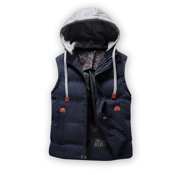 autumn winter mens vest 2018 warm sleeveless thick jacket male hooded fashion casual coats dz111, Black;white
autumn winter mens vest 2018 warm sleeveless thick jacket male hooded fashion casual coats dz111, Black;white