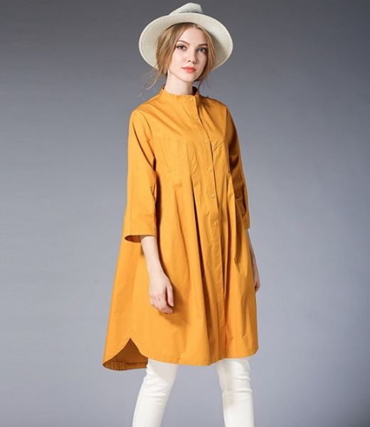 women's plus size loose elegant stand collar long dress shirt 3/4 sleeves (yellow/orange/red, White
women's plus size loose elegant stand collar long dress shirt 3/4 sleeves (yellow/orange/red, White