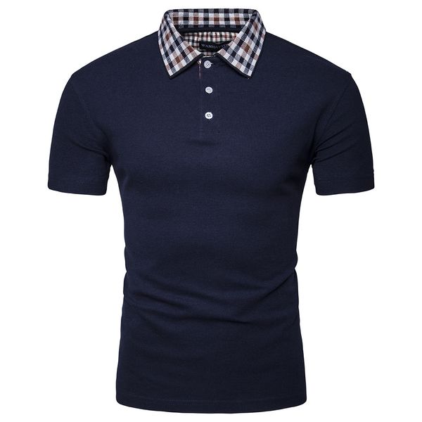 wholesale-2017 new men lapel 65% cotton england lattice short sleevespolo xy513 ing, White;black
wholesale-2017 new men lapel 65% cotton england lattice short sleevespolo xy513 ing, White;black