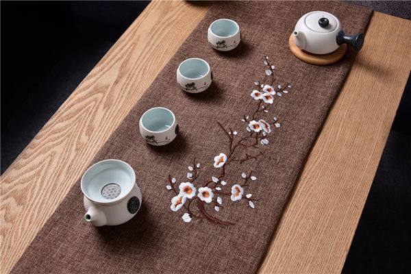 elegant embroidery cotton linen coffee table runner plum blossom modern table cloth rectangular dining table mat protection pad 200 x 33 cm
elegant embroidery cotton linen coffee table runner plum blossom modern table cloth rectangular dining table mat protection pad 200 x 33 cm