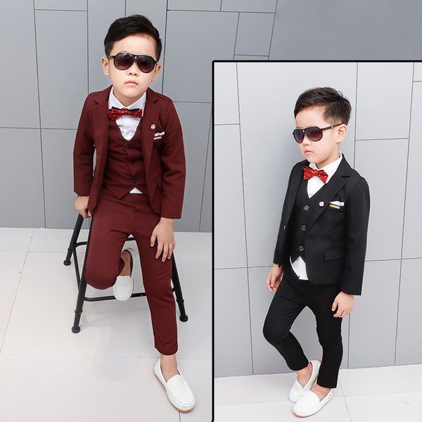 new design flower boys wedding suit 3pcs boys party christmas costume gentle boys spring formal clothing set kids suits, White
new design flower boys wedding suit 3pcs boys party christmas costume gentle boys spring formal clothing set kids suits, White