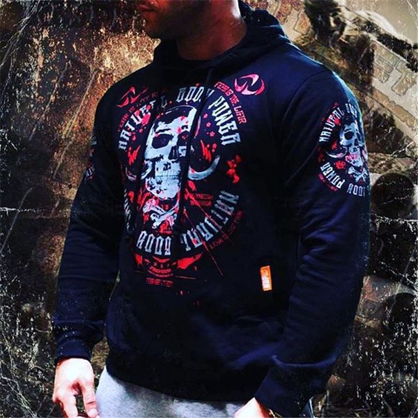 2018 spring and autumn fashion skull men's hooded sweatshirt round neck pocket drawstring casual hooded pullover cool hoodie, Black
2018 spring and autumn fashion skull men's hooded sweatshirt round neck pocket drawstring casual hooded pullover cool hoodie, Black