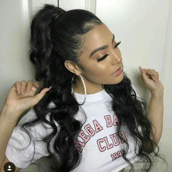 brazilian hair ponytail human hair ponytails hairpieces 10 22inch 120g wet wavy indian clip in hair extensions more color, Black
brazilian hair ponytail human hair ponytails hairpieces 10 22inch 120g wet wavy indian clip in hair extensions more color, Black