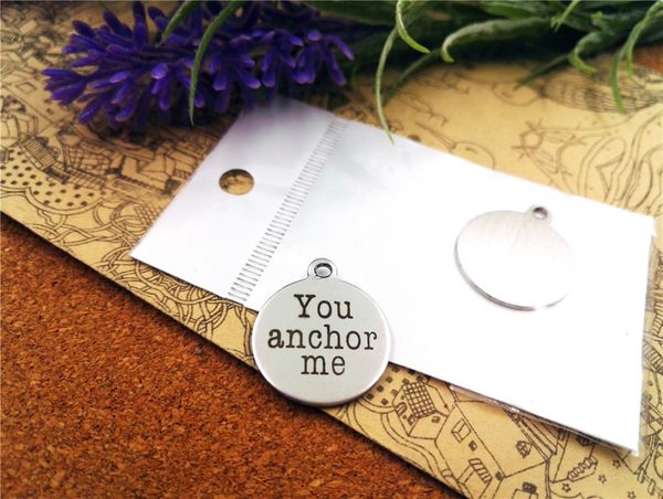 40pcs--"you anchor me"stainless steel charms more style for choosing diy charms pendants for necklace, Bronze;silver
40pcs--"you anchor me"stainless steel charms more style for choosing diy charms pendants for necklace, Bronze;silver
