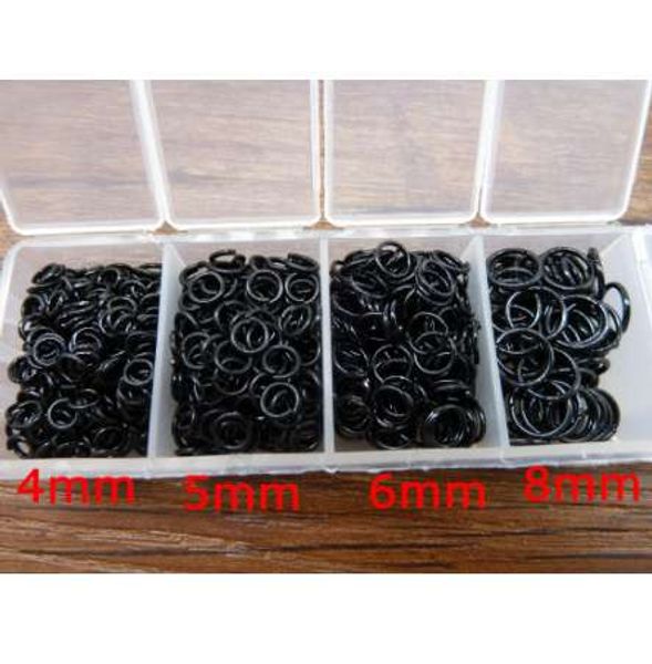 30gram black 4,5,6,8mm diameter open jump rings findings, Silver
30gram black 4,5,6,8mm diameter open jump rings findings, Silver