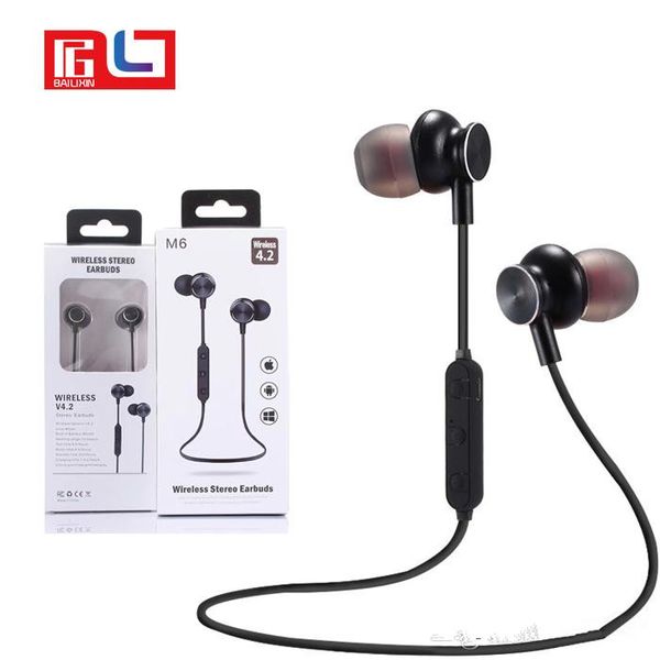 m6 bluetooth headphones v4.2 wireless earphone noise cancelling with mic for calling iphone x s8 dhl shipping
m6 bluetooth headphones v4.2 wireless earphone noise cancelling with mic for calling iphone x s8 dhl shipping