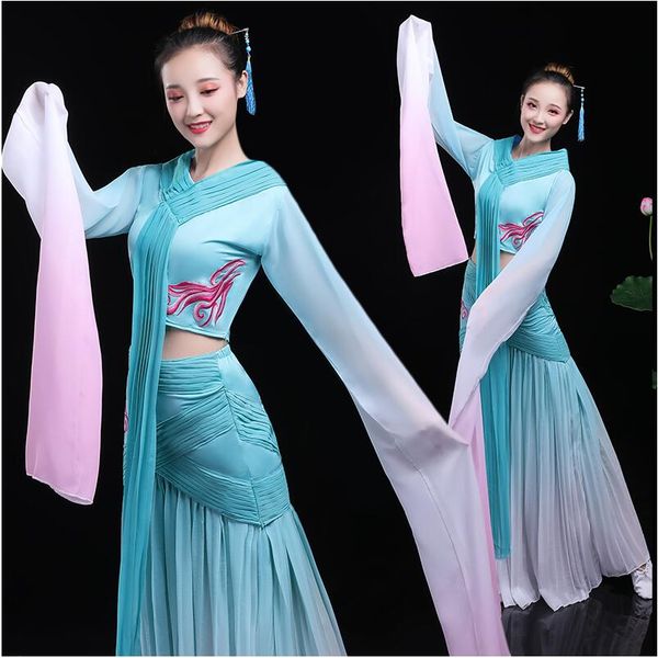new national dance clothing chinese ancient style banquet stage wear long sleeve oriental dance costumes women carnival dance costume, Black;red
new national dance clothing chinese ancient style banquet stage wear long sleeve oriental dance costumes women carnival dance costume, Black;red