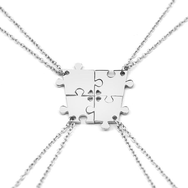 trendy new style 4 pcs/set stitching friends four good sister sets of chains fashion friendship gift one person one piece, Silver
trendy new style 4 pcs/set stitching friends four good sister sets of chains fashion friendship gift one person one piece, Silver