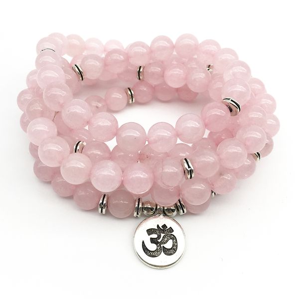 sn1359 new 2018 design women`s bracelet trendy rose quarz 108 mala beaded bracelet or necklace lotus yoga gift bracelet, Black
sn1359 new 2018 design women`s bracelet trendy rose quarz 108 mala beaded bracelet or necklace lotus yoga gift bracelet, Black