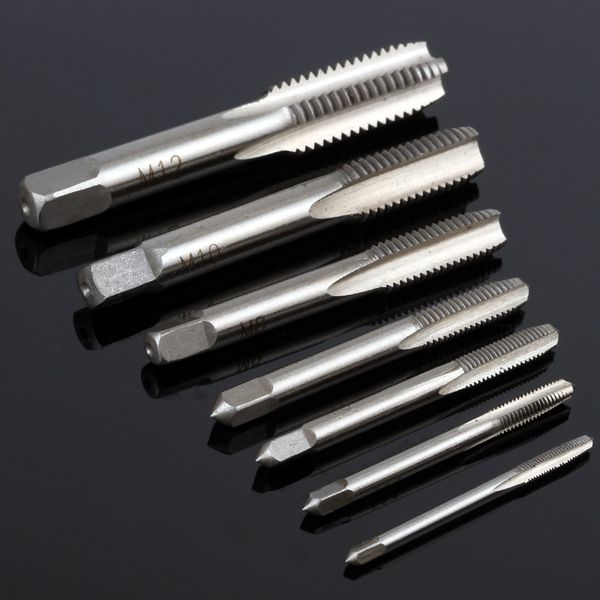 7 pcs / group hss m3 -m12 mechanical screwdriver tapered square handle straight slot screw tapping metric plug hand drill
7 pcs / group hss m3 -m12 mechanical screwdriver tapered square handle straight slot screw tapping metric plug hand drill