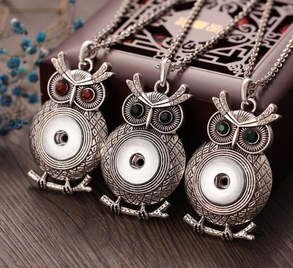 10pcs new owl snap necklace vintage antique silver snap pendant necklace with chains fit 18mm 20mm snap buttons jewelry
10pcs new owl snap necklace vintage antique silver snap pendant necklace with chains fit 18mm 20mm snap buttons jewelry