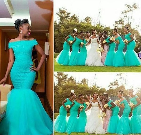 south africa style nigerian bridesmaid dresses plus size mermaid maid of honor gowns for wedding off shoulder turquoise tulle dress, White;pink
south africa style nigerian bridesmaid dresses plus size mermaid maid of honor gowns for wedding off shoulder turquoise tulle dress, White;pink