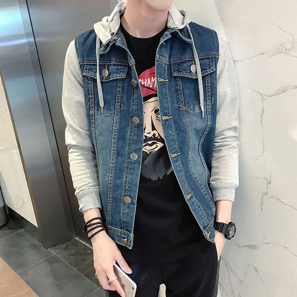 mens hoodies denim jacket 2018 new patchwork cowboy hooded hat detachable sportswear outdoors outerwear m-4xl 5xl #308, Black;brown
mens hoodies denim jacket 2018 new patchwork cowboy hooded hat detachable sportswear outdoors outerwear m-4xl 5xl #308, Black;brown
