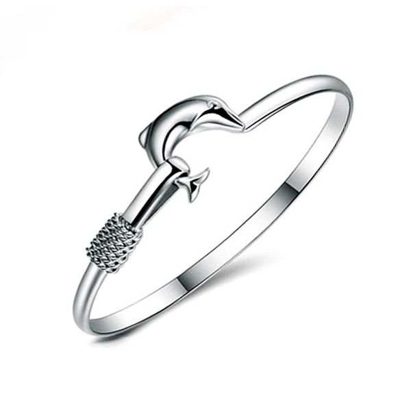 20pcs/lot gift factory price 925 silver charm bangle fine noble mesh dolphin bracelet fashion jewelry 1304, Black
20pcs/lot gift factory price 925 silver charm bangle fine noble mesh dolphin bracelet fashion jewelry 1304, Black