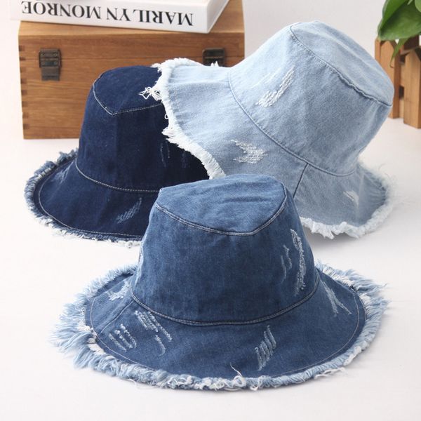 2018 new bucket hat all-match retro denim sanding visor casual wash cloth fashion couple bucket hat fisherman hat, Blue;gray
2018 new bucket hat all-match retro denim sanding visor casual wash cloth fashion couple bucket hat fisherman hat, Blue;gray