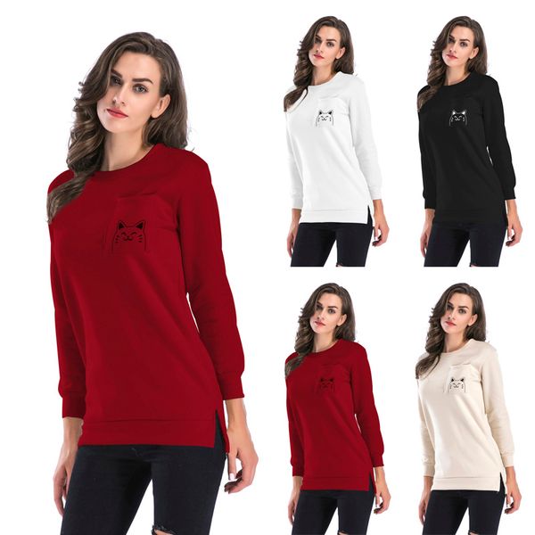 bofute new women's clothing o-neck cartoon medium length coats sweatshirt b5658, Black
bofute new women's clothing o-neck cartoon medium length coats sweatshirt b5658, Black