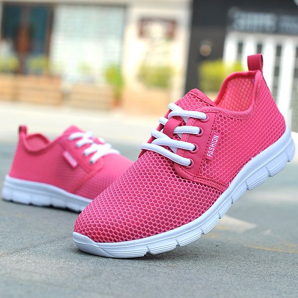 new 2018 woman mesh sport shoes lightweight outdoor athletic sneakers summer comfortable mesh trainers lace-up pink feminino
new 2018 woman mesh sport shoes lightweight outdoor athletic sneakers summer comfortable mesh trainers lace-up pink feminino