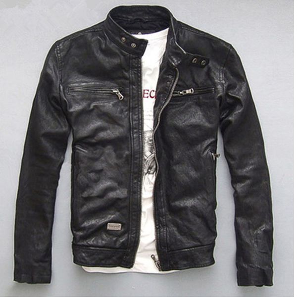 yolanfairy spring autumn men's genuine leather jacket short slim motocycle jackets for men outerwear jaqueta de couro mf030, Black
yolanfairy spring autumn men's genuine leather jacket short slim motocycle jackets for men outerwear jaqueta de couro mf030, Black