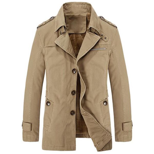winter trench coat designer thick warm casual cotton slim fit windbreaker jacket male pure color long jackets casaco masculino, Tan;black
winter trench coat designer thick warm casual cotton slim fit windbreaker jacket male pure color long jackets casaco masculino, Tan;black