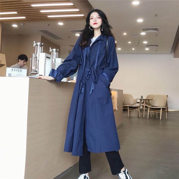 2018 new fashion women's rench coat windbreaker autumn wear loose long cardigan irregular long sleeve coat, Tan;black
2018 new fashion women's rench coat windbreaker autumn wear loose long cardigan irregular long sleeve coat, Tan;black