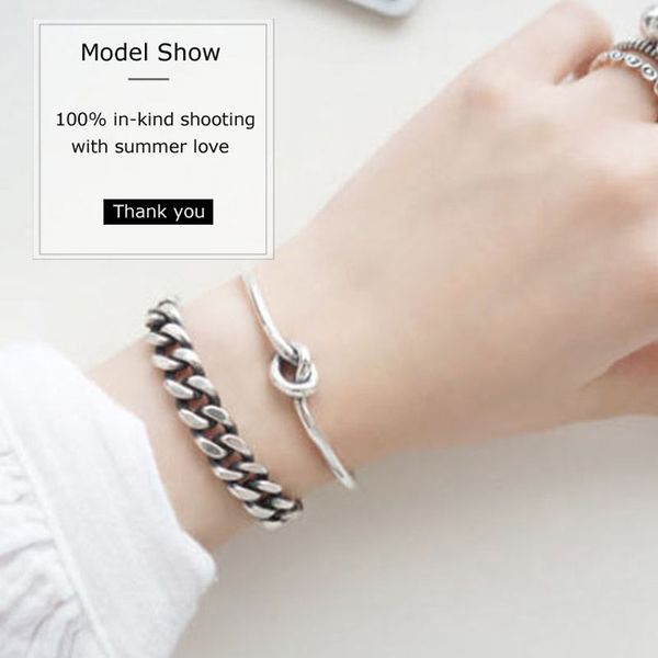 vintage retro silver s925 jewelry knot cuff bracelets unique bangles for girls and women, Golden;silver
vintage retro silver s925 jewelry knot cuff bracelets unique bangles for girls and women, Golden;silver