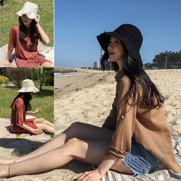 large brim sun hat with burger brim fishman hat lady summer sun cap casual foldable washable cloth hats solid soft bucket, Blue;gray
large brim sun hat with burger brim fishman hat lady summer sun cap casual foldable washable cloth hats solid soft bucket, Blue;gray