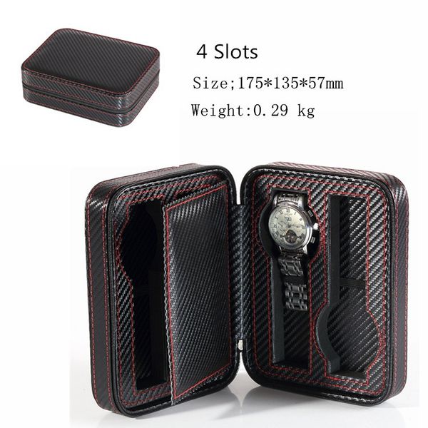 new carbon fibre pu leather watch bag black watch storage box with zipper travel display case jewelry gift box c022, Black;blue
new carbon fibre pu leather watch bag black watch storage box with zipper travel display case jewelry gift box c022, Black;blue