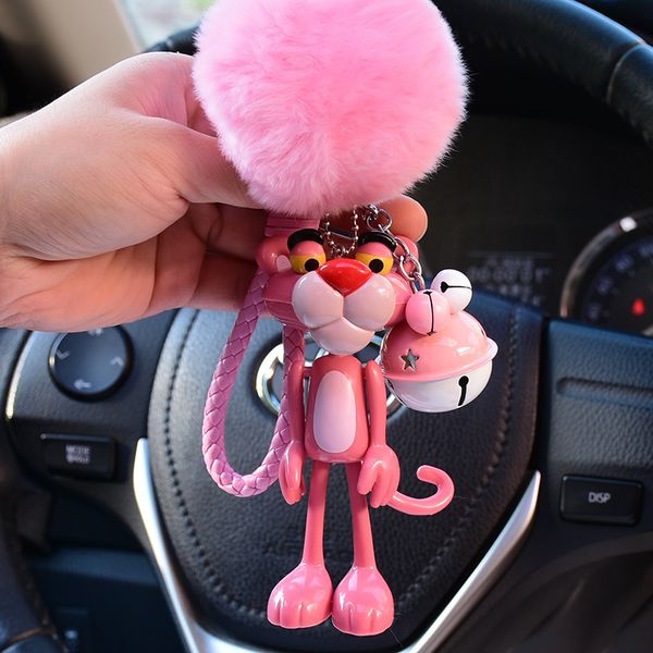 pink panther fortune cat key holder ring chain pink leopard lucky cat wrist fluffy keychain keyring pompom fur ball bells pompon, Silver
pink panther fortune cat key holder ring chain pink leopard lucky cat wrist fluffy keychain keyring pompom fur ball bells pompon, Silver