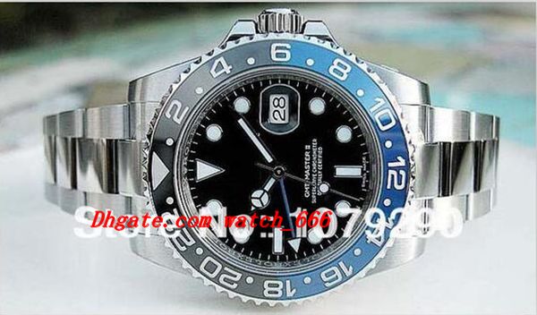 luxury original-box ceramic ii 116710 black/blue bezel 40mm stainless steel bracelet automatic men's watch ing, Slivery;brown
luxury original-box ceramic ii 116710 black/blue bezel 40mm stainless steel bracelet automatic men's watch ing, Slivery;brown