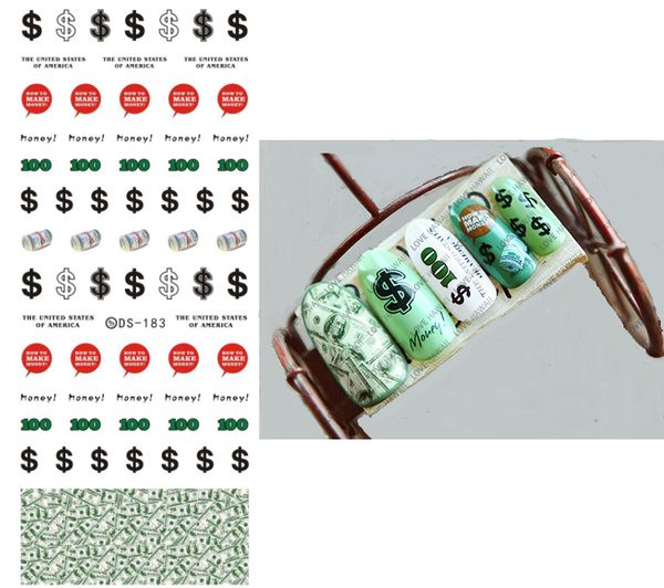 rocooart ds183 diy nail water transfer nails art sticker cute us dollars money nail wraps sticker watermark fingernails decals, Black
rocooart ds183 diy nail water transfer nails art sticker cute us dollars money nail wraps sticker watermark fingernails decals, Black
