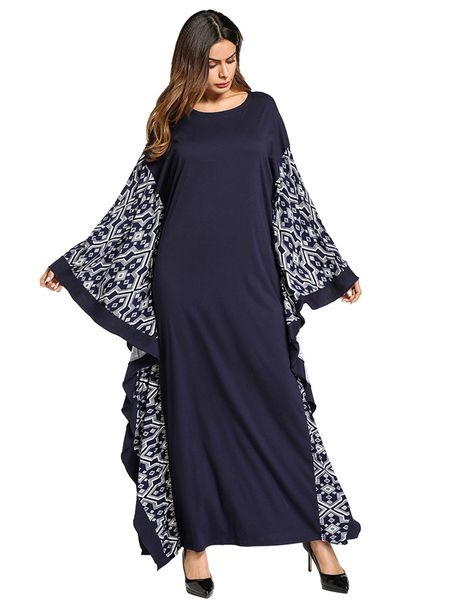women's plus size dress middle east muslim long dress bat sleeve printed national style muslim gown elegant maxi loose dress navy blue, Black;gray
women's plus size dress middle east muslim long dress bat sleeve printed national style muslim gown elegant maxi loose dress navy blue, Black;gray