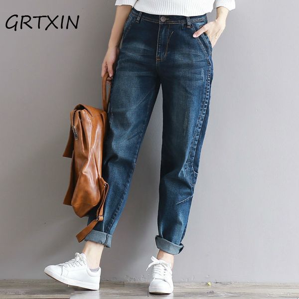2018 boyfriend jeans harem pants women trousers casual plus size loose fit vintage denim pants high waist jeans women vaqueros, Blue
2018 boyfriend jeans harem pants women trousers casual plus size loose fit vintage denim pants high waist jeans women vaqueros, Blue