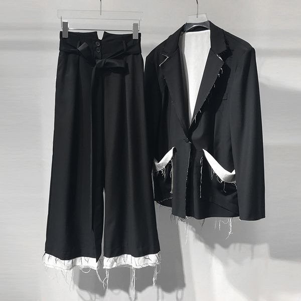 getsring women blazer sets pant suit wide leg trousers 2018 casual 2 piece set women two piece set women's sets blazer jacket, Gray
getsring women blazer sets pant suit wide leg trousers 2018 casual 2 piece set women two piece set women's sets blazer jacket, Gray