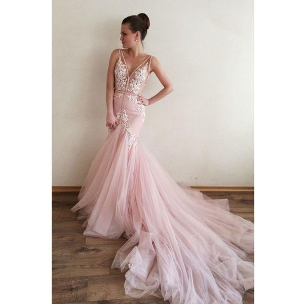 2020 v-neck backless mermaid wedding dresses appliques lace backless sheer straps bridal gowns vestidos de novia, White
2020 v-neck backless mermaid wedding dresses appliques lace backless sheer straps bridal gowns vestidos de novia, White