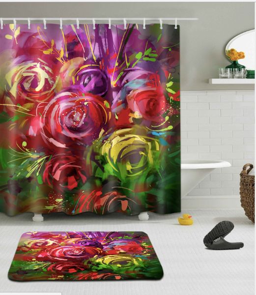 3d blooming flower print pattern irish decorations waterproof bathroom decor fabric shower curtains floor mats sets
3d blooming flower print pattern irish decorations waterproof bathroom decor fabric shower curtains floor mats sets
