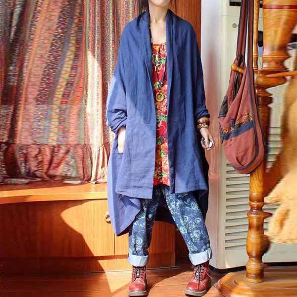 2018 plus size zanzea women casual retro cotton linene open front long cardigan lapel long batwing sleeve irregular coat m 5xl, Black;brown
2018 plus size zanzea women casual retro cotton linene open front long cardigan lapel long batwing sleeve irregular coat m 5xl, Black;brown