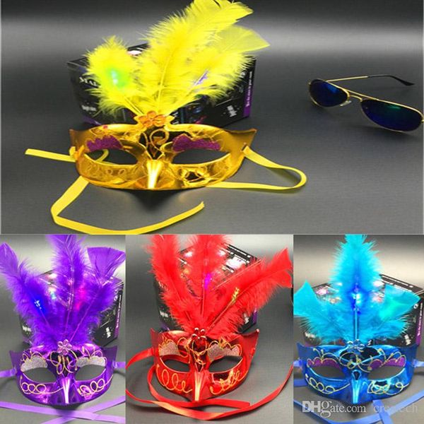 holiday face mask mixed color halloween led facial mask masquerade cosplay halloween gift venetian ball prom glowing led feather mask
holiday face mask mixed color halloween led facial mask masquerade cosplay halloween gift venetian ball prom glowing led feather mask