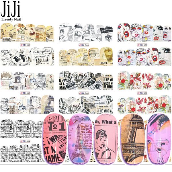 12 designs 2017 retro design watermark nail sticker water decals slider flower taoos diy full cover wraps tools jibn565-576, Black
12 designs 2017 retro design watermark nail sticker water decals slider flower taoos diy full cover wraps tools jibn565-576, Black