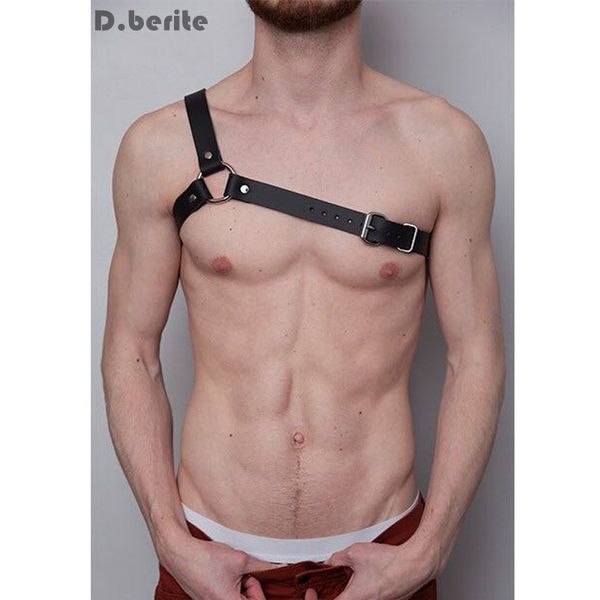 men new punk o-ring faux leather adjustable body belt leather chest harness bondage chest suspenders gpd8288, Black;white
men new punk o-ring faux leather adjustable body belt leather chest harness bondage chest suspenders gpd8288, Black;white