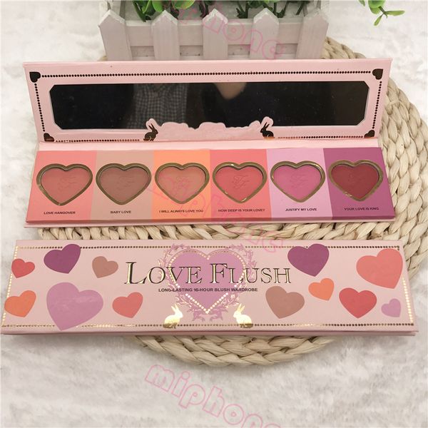 TF Love Flush Blush Длительный 16-часовой румянец гардероба палитра 6 цветов в форме сердца
TF Love Flush Blush Длительный 16-часовой румянец гардероба палитра 6 цветов в форме сердца