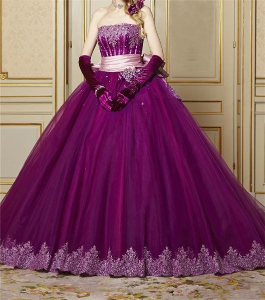 strapless purple quinceanera dress with appliques beading lace bow back sweet debutante dress party gowns graduation prom dress custom size, Blue;red
strapless purple quinceanera dress with appliques beading lace bow back sweet debutante dress party gowns graduation prom dress custom size, Blue;red