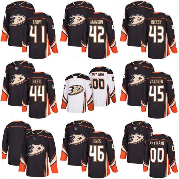 2017-2018 Season 41 Corey Tropp 42 Josh Manson 43 Steve Oleksy 44 Stu Bickel 45 Sami Vatanen Anaheim Ducks Hockey Jerseys
2017-2018 Season 41 Corey Tropp 42 Josh Manson 43 Steve Oleksy 44 Stu Bickel 45 Sami Vatanen Anaheim Ducks Hockey Jerseys