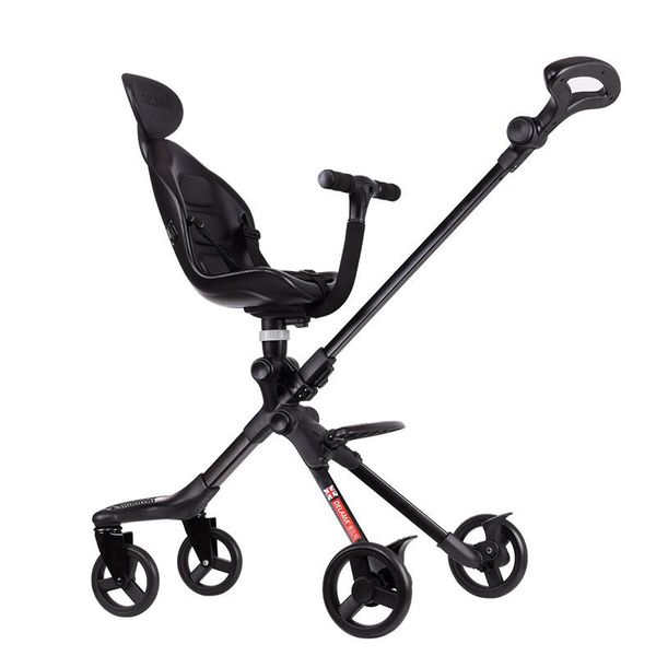 UK DELAMA Baby Stroller High Landscape Portable Lightweight Baby Strollers Foldable Pram Pushchairs Kinderwagen