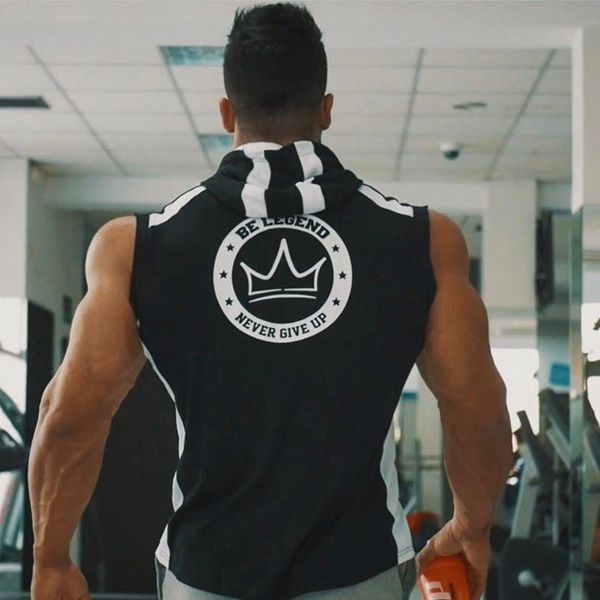 mens spring summer bodybuilding sleeveless hoodie gyms fitness cotton sweatshirt male casual slim sportswear hooded vest clothes, Black
mens spring summer bodybuilding sleeveless hoodie gyms fitness cotton sweatshirt male casual slim sportswear hooded vest clothes, Black