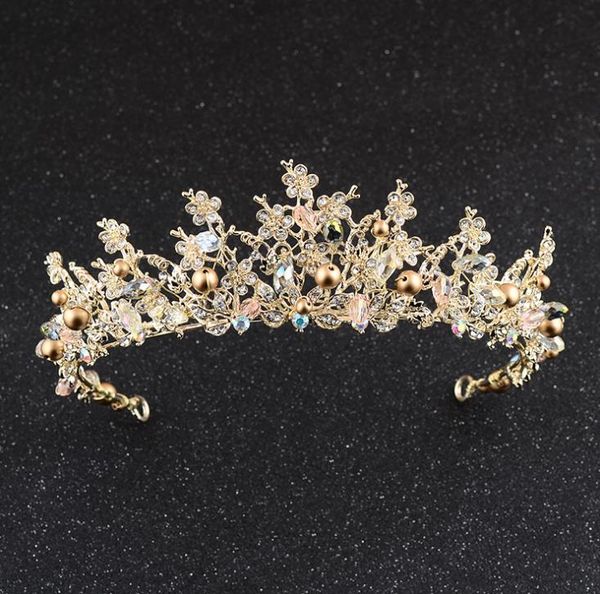 2018 bridal headwear baroque crown wedding diamond hair ornament wedding dress modeling accessories, Silver
2018 bridal headwear baroque crown wedding diamond hair ornament wedding dress modeling accessories, Silver