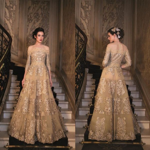 elegant champagne evening dresses sheer neck off shoulder prom dress appliqued sequined long sleeve custom made formal party gown, Black;red
elegant champagne evening dresses sheer neck off shoulder prom dress appliqued sequined long sleeve custom made formal party gown, Black;red