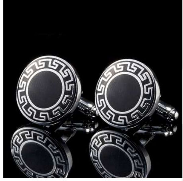 luxury fashion laser engraved check round design cufflink for mens brand cuff buttons cuff links men's jewelry, Silver
luxury fashion laser engraved check round design cufflink for mens brand cuff buttons cuff links men's jewelry, Silver