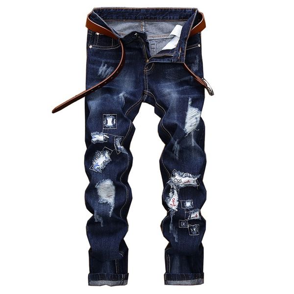 2018 new spring fashion hole blue jeans men long trousers cotton classic straight jeans plus size 42 blue,2040#
2018 new spring fashion hole blue jeans men long trousers cotton classic straight jeans plus size 42 blue,2040#